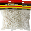 Construction Accessories Part Crossed Plastic Shape Tile Spacers White